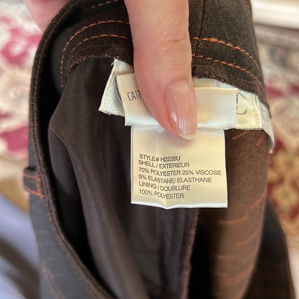 Chocolate Brown Denim Pant - Picture 11 of 12